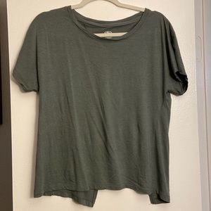 Athleisure Athletic Works tee with asymmetrical cut out in back